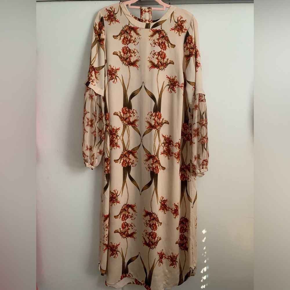 BCBGMaxAzria floral midi dress